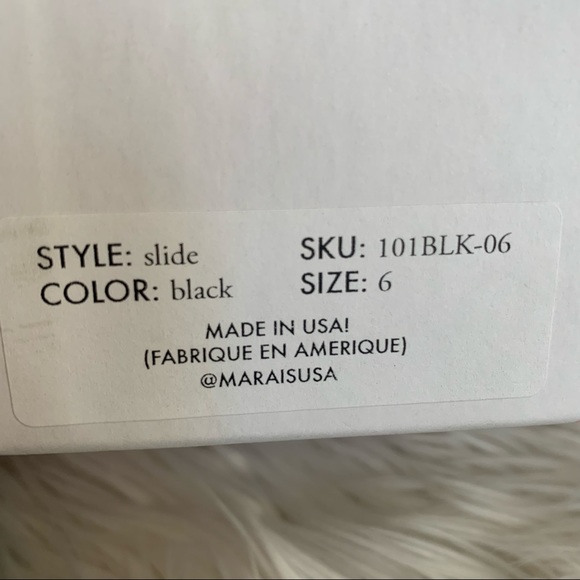 NWB Marais x For Love & Lemons Suede Slides - Picture 5 of 5